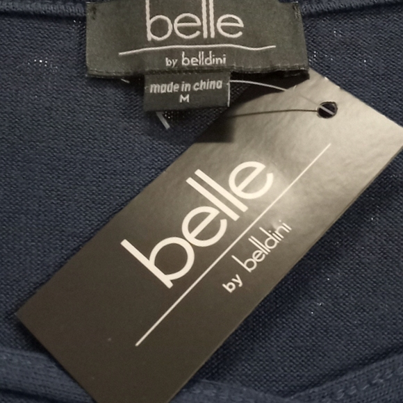 Belle by Belldini Blue Bling Tunic Top - Picture 13 of 13